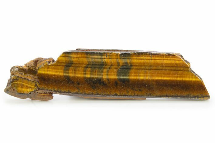 Polished Blue & Orange Tiger's Eye Slab - South Africa #320072